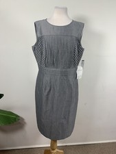 TAHARI Womens Gray Sleeveless Dress, Size 16