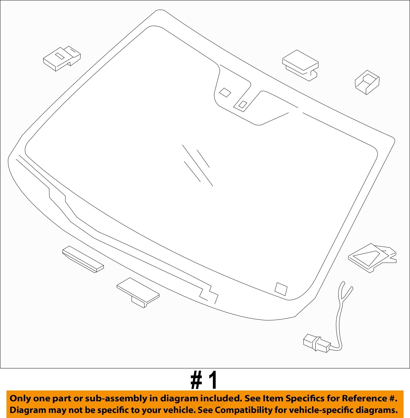 KIA OEM 1618 SorentoWindshield Glass 86110C6120 eBay