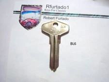 Key Blank for Vintage Jaguar 1979-87 doors/trunk BL6
