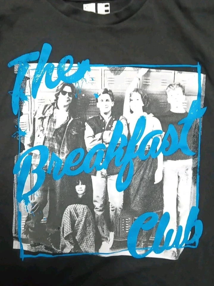 Camisa The Breakfast Club Para Hombres Grande Negra Armario Gráfico Bóveda Espalda Lote Reedición Foto 2 de 4