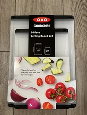 OXO Good Grips 2-piece White Polypropylene Cutting Board Set 