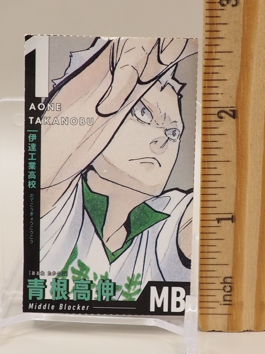 takayuページ Takanobu Aone Haikyu Volleyball Trading Card Japanese Anime Z407