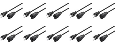 RiteAV 15FT 16AWG Power Extension Cord Cable (10 Pack)