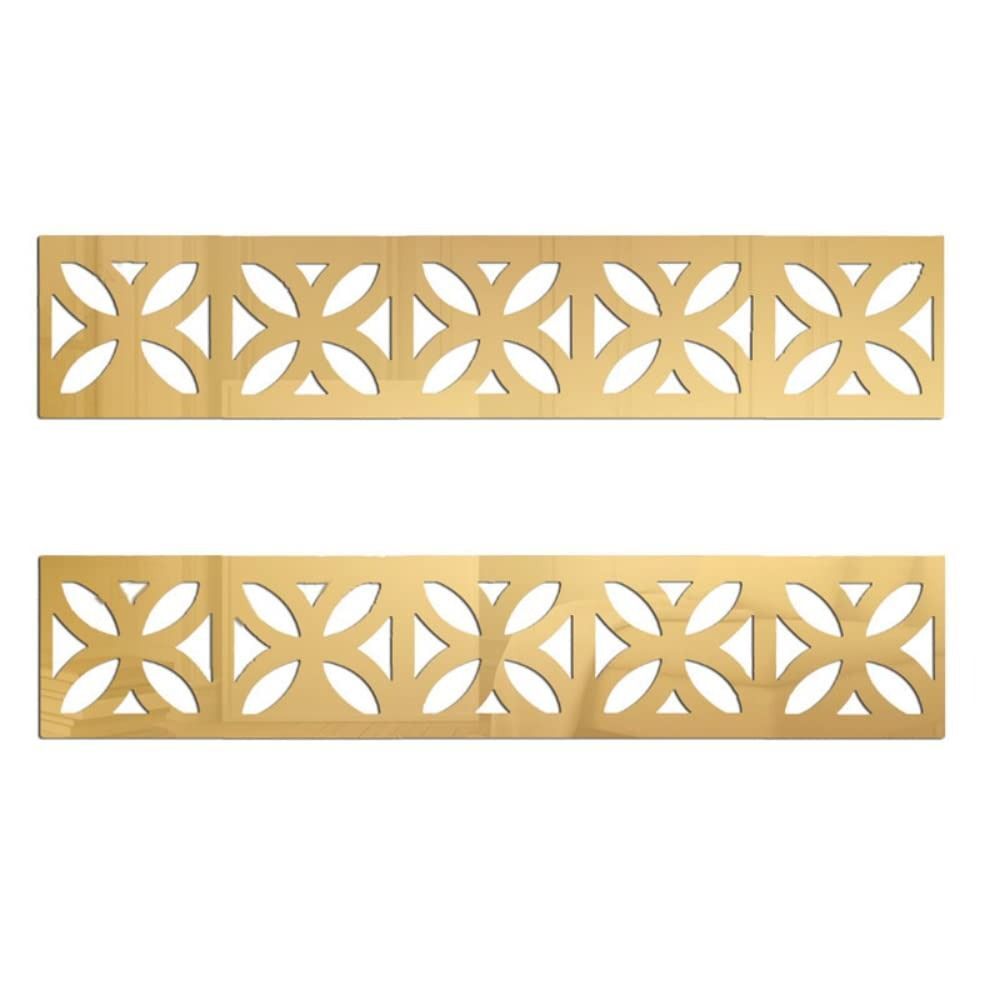 30Pcs Removable Mirror Wall Stickers Gold DIY Wall Decor Sticker Living