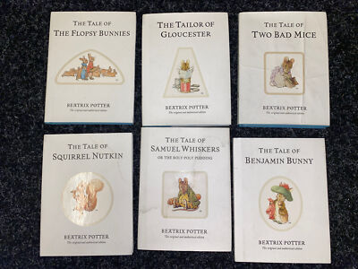 6 x Beatrix Potter Small HB Books 2002 