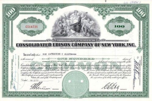 DIRECT from CON EDISON ARCHIVES 4-8- 12-16 or 20 DIFF STOCK/BOND CERTS $2.50!!!! - Picture 8 of 19