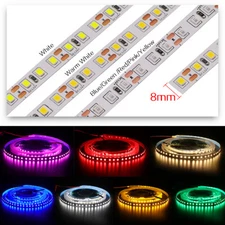 5m 12V LED Strip Light 2835 5050 SMD Flexible Tape Rope Kitchen Cabinet Lighting