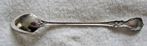 Burgundy Reed and & Barton Sterling Silver Iced Teaspoon 7 5/8” Beverage Spoon - Picture 2 of 2