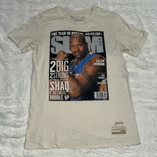 Shaquille O'Neal Slam Magazine Mitchell  Ness T-shirt Size M Shaq  The Lakers
