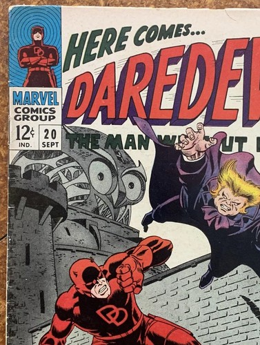 Cómics de Marvel Daredevil #20 de septiembre de 1966 Early John Romita ~ The Owl - Imagen 10 de 17