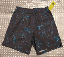 all in motion size S Turquoise Swim Trunks Shorts Zipper Pocket 3 Reg Pocket