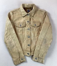 Vintage Gap Leather Trucker Jacket Biker Jacket Y2k Ladies’ Size M