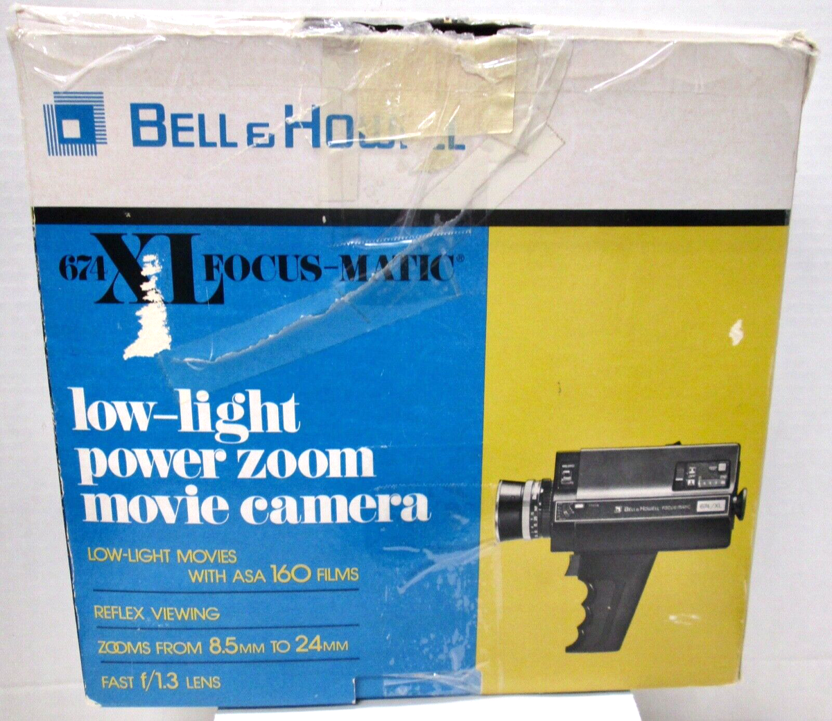 Bell & Howell Movie Camera Model 674 Super 8 Focus-matic 674/XL