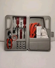 Emergency Trunk Auto Car Tool Kit with Jumper Booster Jump Start Starter Cables