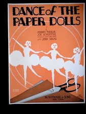Vintage Sheet Music Dance of the Paper Dolls Sheet Music by M Witmark and Sons
