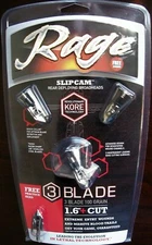 Rage SlipCam 3 Blade 1.6" Cut 100gr 3/pk with practice head