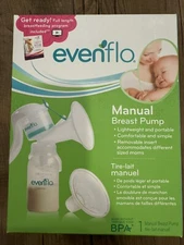 NEW evenflo manual breast pump electric