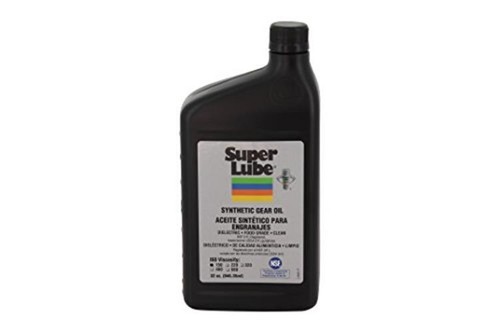 Super Lube 54100 Synthetic Gear Oil ISO 150, 1 Quart Bottle, Translucent