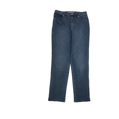 Gloria Vanderbilt Amanda Straight Leg Women's size 6 Dark Wash Blue Denim Jeans