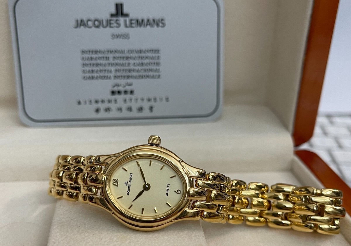 Jacques Lemans Damenuhr Schmuckbanduhr Swiss made oval klassisch