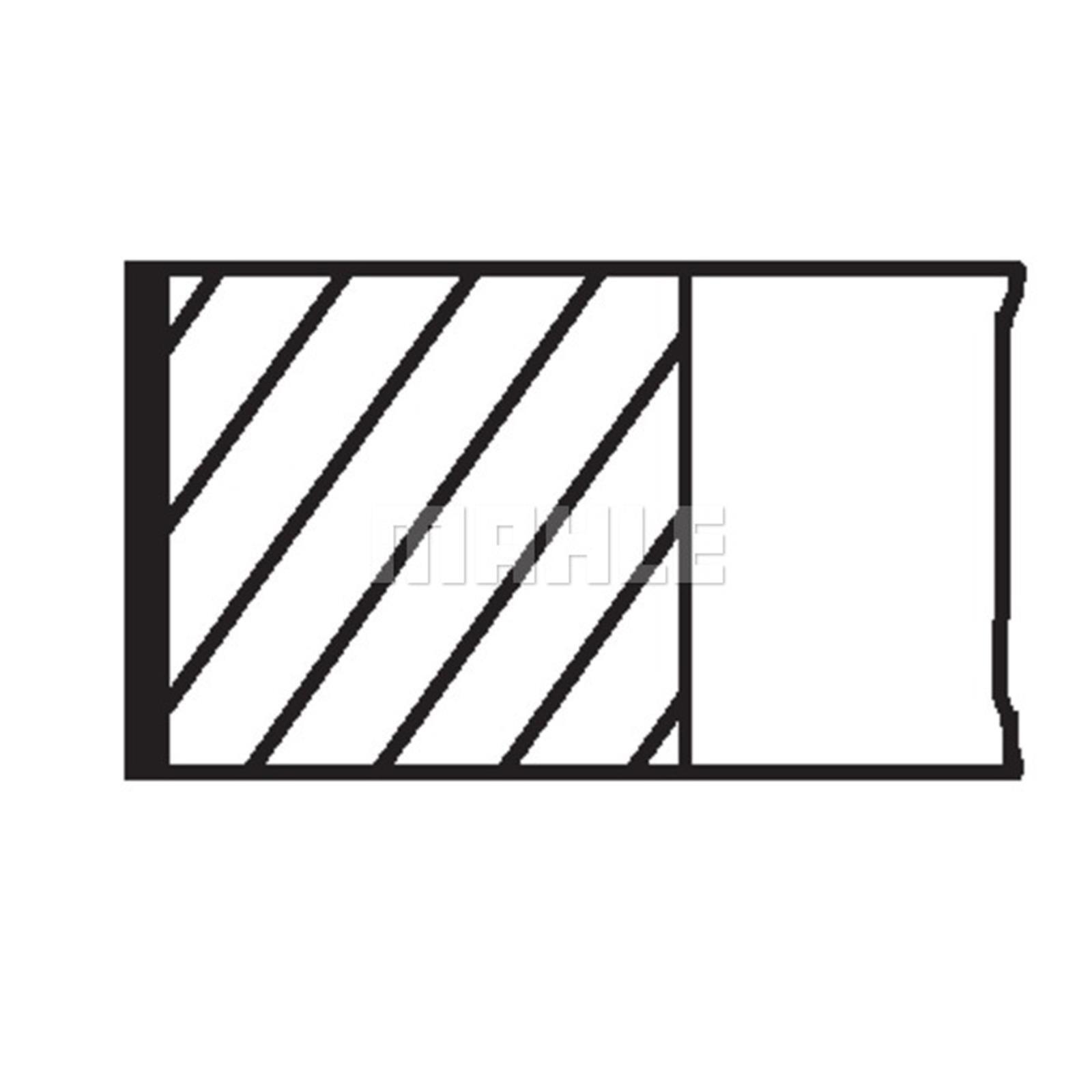 Piston Ring Kit MAHLE 038 01 N0 Top German Quality