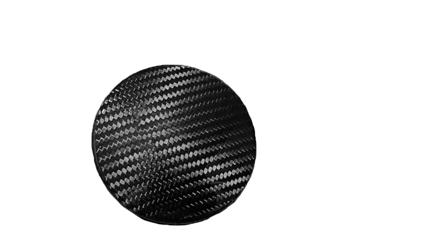 Carbon Fiber Emblem Suitable For Alfa Romeo STEERING WHEELE WHITE