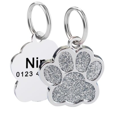 Personalized Bling Dog Collar - Rhinestone Leather Collar With Custom Name, XS To L Sizes 3 thumbnail image