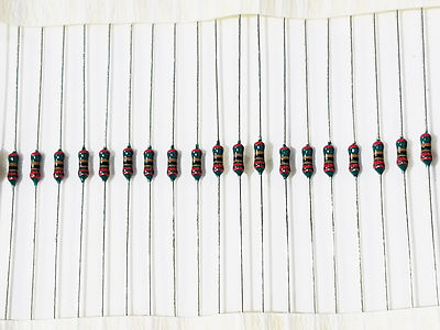 (100) Draloric SMA0207 1/4W 1% Metal Film Resistors (.25 watt) 10 thru 866 Ohm