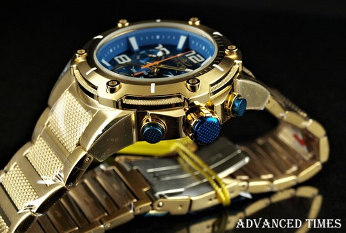Invicta 51mm Speedway XL Viper Swiss Z60 Chrono Mov't TEAL Blue Dial 18GIP Watch - 第 4/8 張圖片