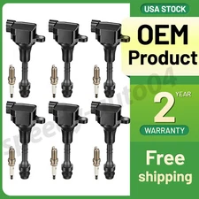 6Pcs Ignition Coil & IRIDIUM Spark Plug Kits For Infiniti G35 Coupe V6 3.5L 2007