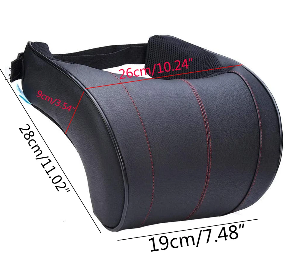 1X Almohada de espuma viscoelástica para el cuello del coche para automóvil Reposacabezas Cojín Almohadilla Foto 2 de 4