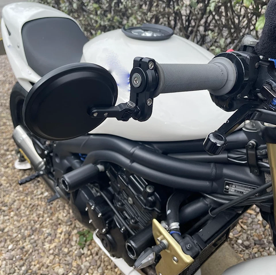 Para Ducati Monster 620 IE 600 750 900 7/8" Espejo lateral de extremo de barra de motocicleta Foto 2 de 4