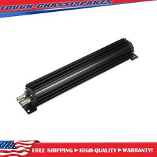 Aluminum 15 Dual Pass Transmission Trans Cooler Universal With 14 Npt Fitting Aluminum 15 Dual Pass Transmission Trans Cooler Universal With 14 Npt Fitting