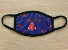 Boston Red Sox Home Washable Reusable Sublimated Face Mask Mouth Mask Cover New