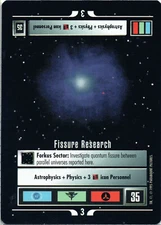 Star Trek CCG- Fissure Research - Near-Mint/NM Rare – Alt Universe 1995