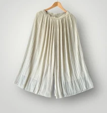 Uni Qlo Pleated Pants Wode Leg Women Size S