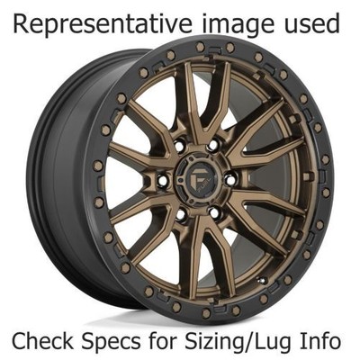 Fuel D68118905650 Wheel Rim D681 Rebel Matte Bronze Black Bead Ring 18x9 Each