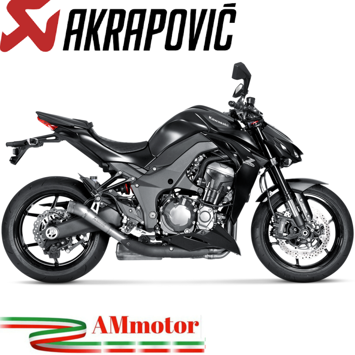 【s.taji0409】Akrapovic チタンスリップオン Z1000 Akrapovic Kawasaki Z 1000 2016 Exhaust For Motorcycle 2 Slip-On