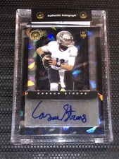 CARSON STRONG 2021 Super Glow 1st Ever Edition BLACK CRACKED ICE AUTO #1/1 RC
