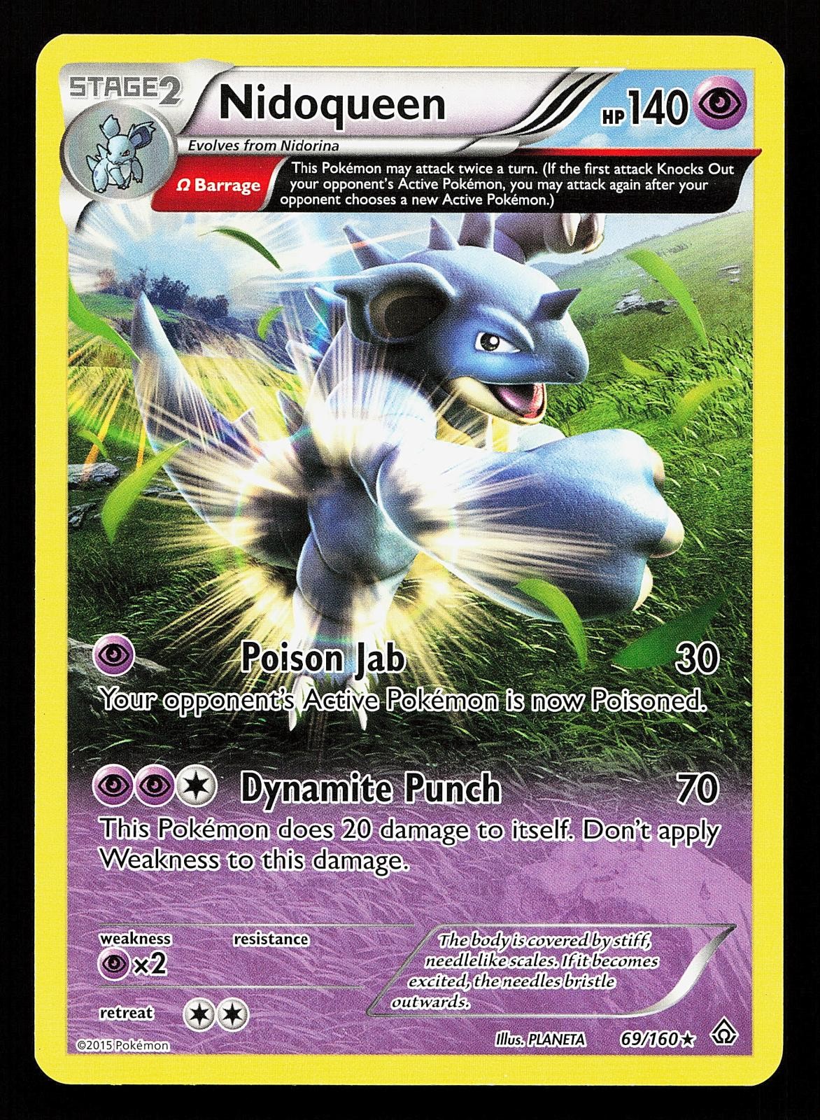 Nidoqueen 69/160 Rare Primal Clash Pokemon Card