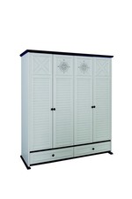 Pokój dziecięcy pokój młodzieżowy drewniana szafka szafka dziecięca 4 drzwi biała