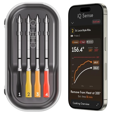 Sense | Smart Wireless Meat Thermometer | 4 Ultra-Thin Probes | WiFi Unlimite...