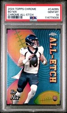 2024 Topps Chrome #CAEBN Bo Nix PSA 10 Chrome All-Etch Broncos Rookie RC