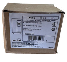 NEW Leviton LB250 Miniature Circuit Breakers 2 Pole 120/240 Volt 50 Amp