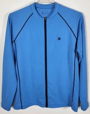 Coolibar Women's Size Large Blue SPF 50+ Sun Protective Jacket LS Full Zip
