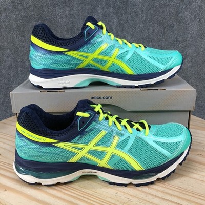 Asics GEL Cumulus 17 Shoes Womens US11.5 Running Sneakers Teal Green Blue NEW