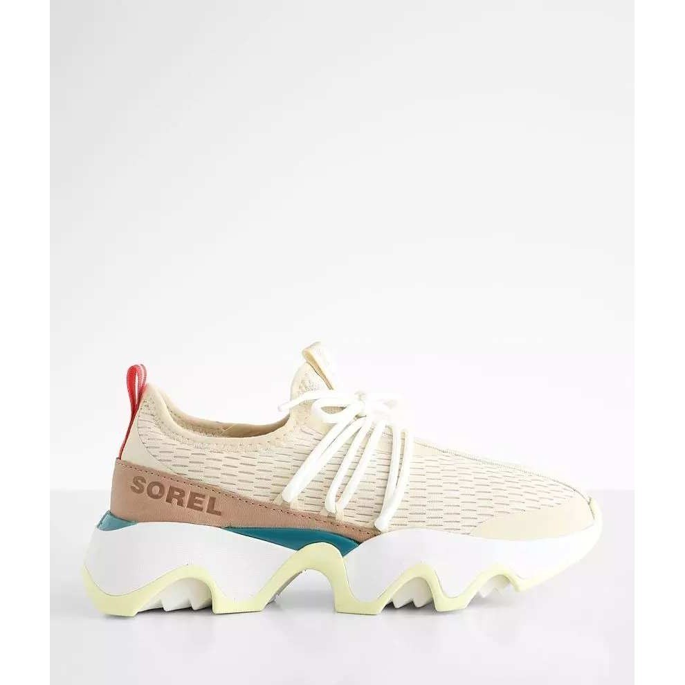 Sorel Kinetic Impact II Sneaker Women's Chunky Sole in Bleached Ceramic Endive