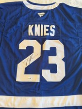Matthew Knies Autographed Signed Jersey Toronto Maple Leafs JSA COA