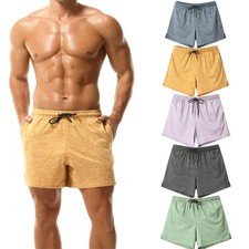 Men Loose Shorts Comfortable Fitness Sport Workout Summer Breathable Short Pants