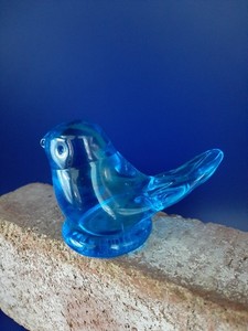 Vtg. 1986 Bluebird of Happiness, signed and dated by Leo Ward